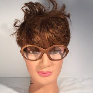 VINTAGE FUNKY BRUSHED ALUMINUM EYEGLASSES “FRANCE”